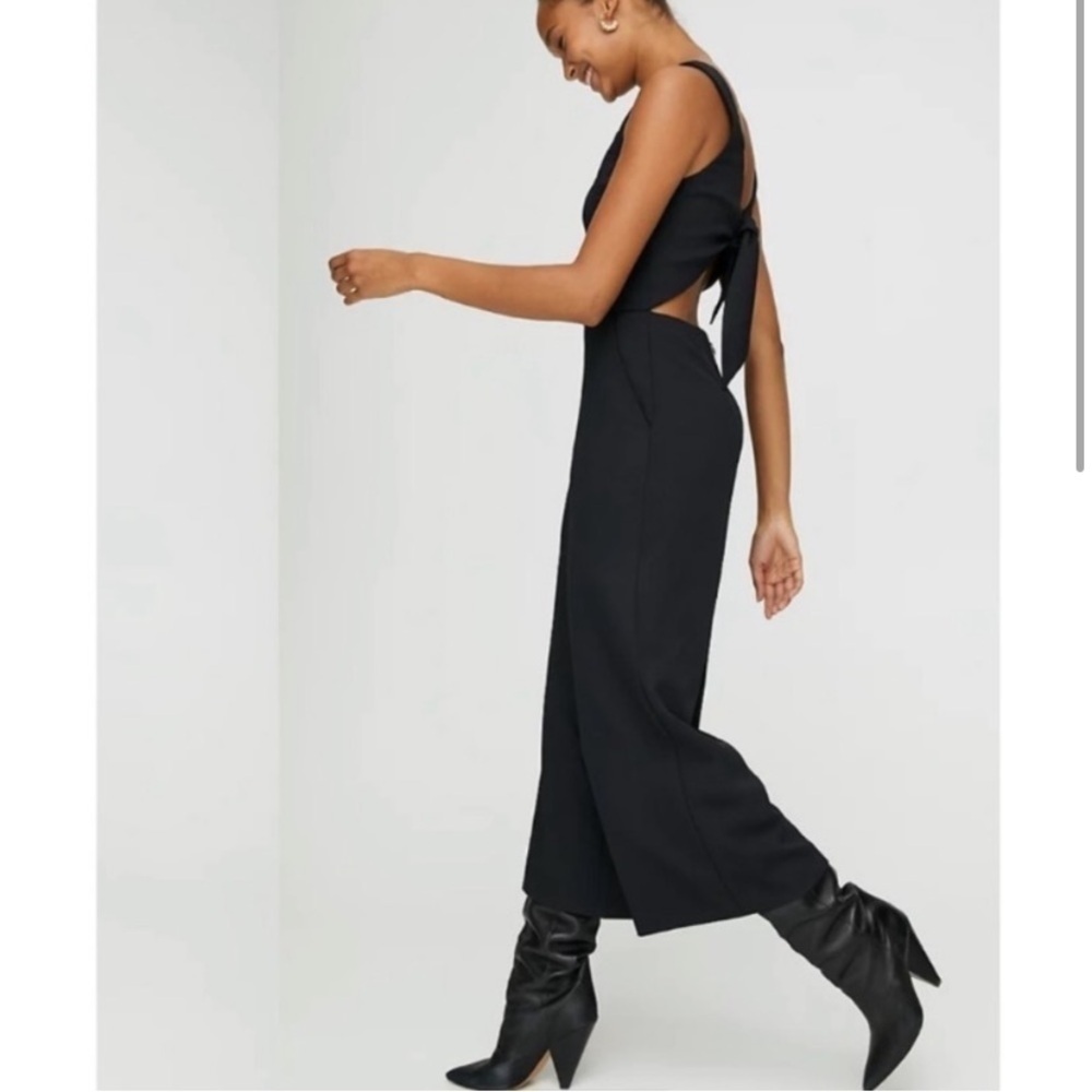 Wilfred Elegant Black Jumpsuit inseam 23.5 inch - Picture 2 of 10